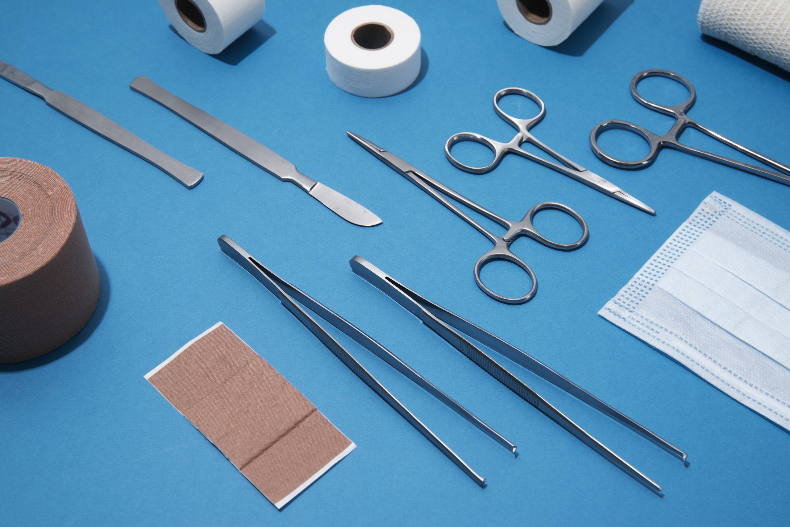 top-view-various-medical-equipment